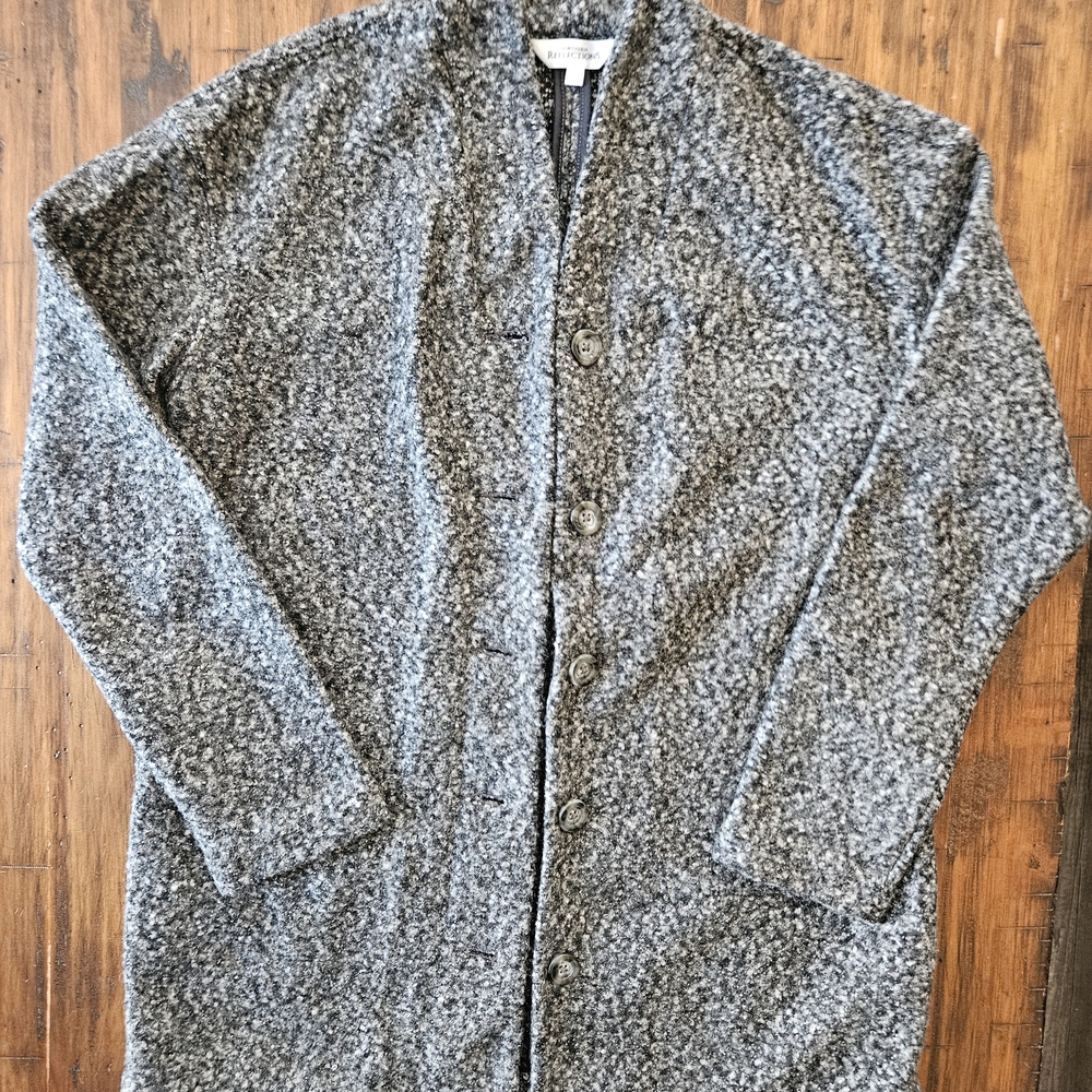 Northern Reflections Textured Gray Sweater